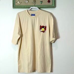 Market x smiley cream short sleeve crewneck graphic T-shirt size xl men’s new